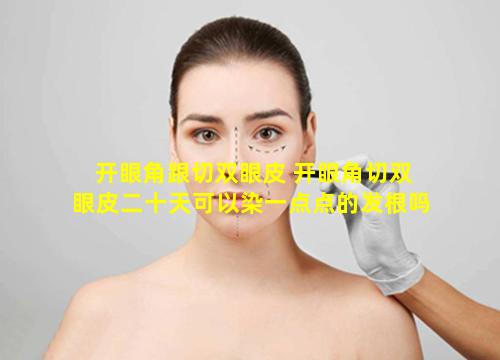 开眼角跟切双眼皮 开眼角切双眼皮二十天可以染一点点的发根吗
